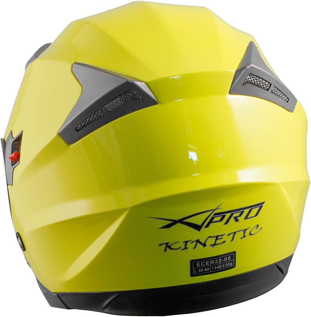 Motorradhelm Helm Sturzhelm Jethelm Roller Innensonnenblende Visier 53-54 cm ( XS) Flou, 53-54 cm (