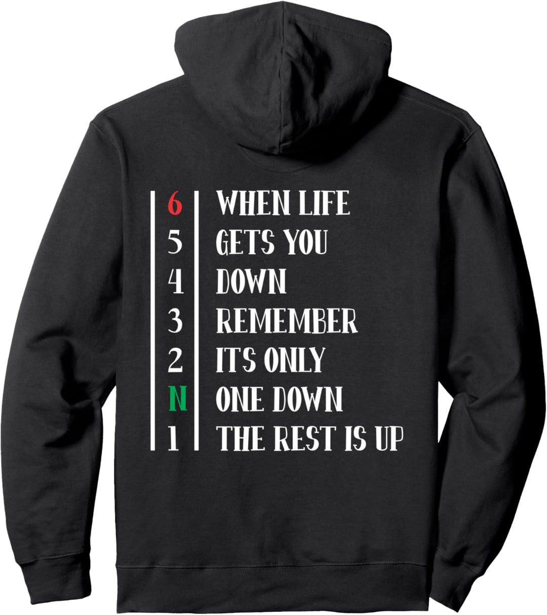 When Life Gets You Down | Bike Biker Motorrad Pullover Hoodie