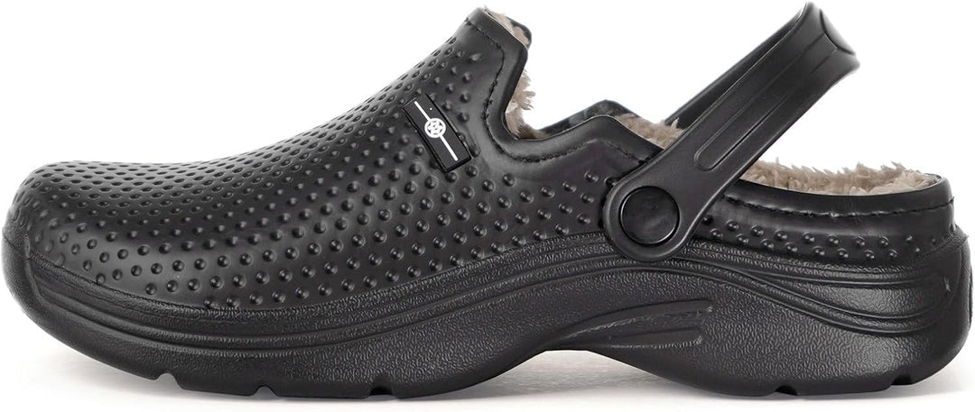 Eagsouni Damen Herren Lined Clogs Winter Hausschuhe Gefüttert Pantoletten Gartenschuhe Wärme Pantoff