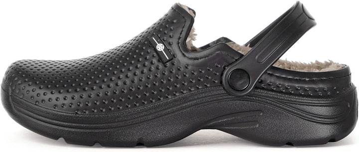 Eagsouni Damen Herren Lined Clogs Winter Hausschuhe Gefüttert Pantoletten Gartenschuhe Wärme Pantoff