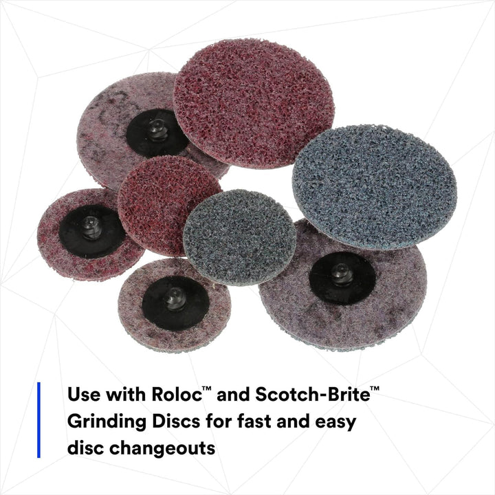 3M Roloc Disc Pad Assembly 05539, 5,1 cm, Schnellwechsel, langlebiges Backup Pad, 1