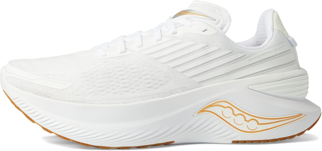 Saucony Herren Endorphin Shift 3Sneaker 40.5 EU Weiss Gum, 40.5 EU Weiss Gum