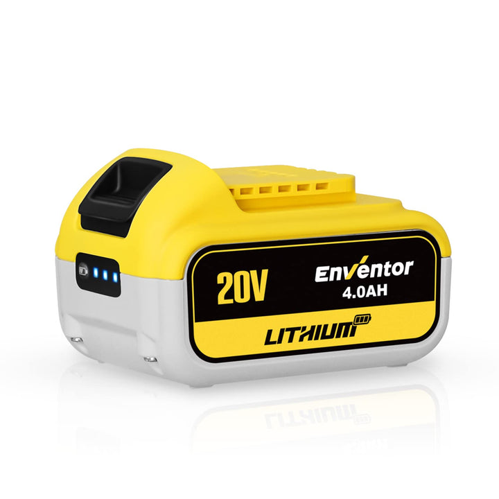20V 4.0Ah Batterien, ENVENTOR Batterie-Backup mit LED, für Enventor 20V Elektrowerkzeuge