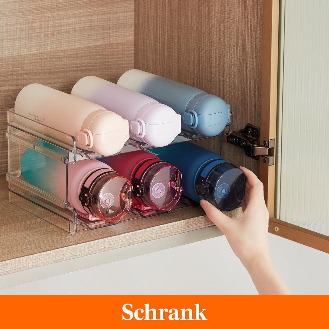 Lifewit Stapelbarer Flaschenhalter Weinflaschen Halter Weinregal Wein, Gefrierschrank, Vorratskammer