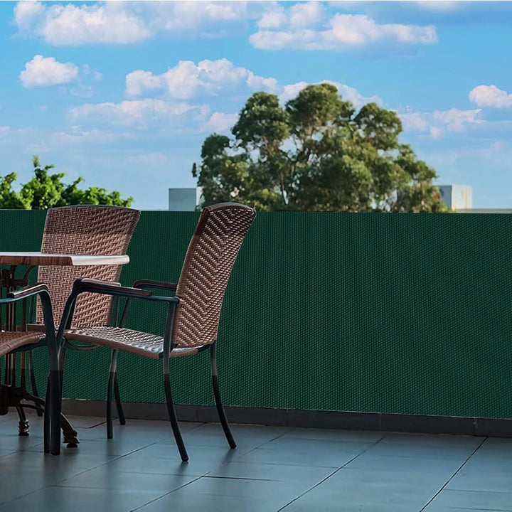Ufamiluk balkonverkleidung 100x1000cm meterware Tuch fest Kunststoff Fuer den Balkon Windschutz Balk