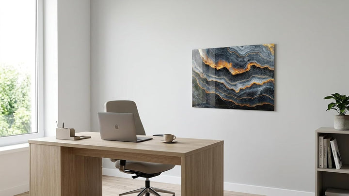 ALLboards METALboards Magnettafel, Dunkelschiefer 90×60 cm + GRATIS Zubehörset 90x60cm Dunkelschiefe