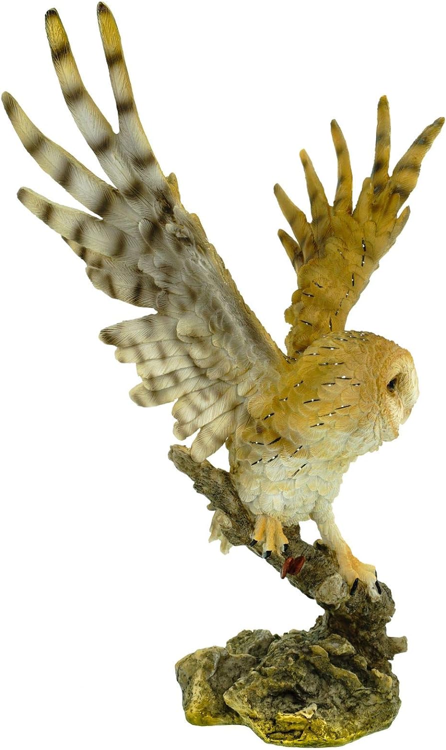 Joh. Vogler GmbH Grosse Schleiereule setzt zum Flug an 39 cm Uhu Eule Tierfigur bunt Vogel