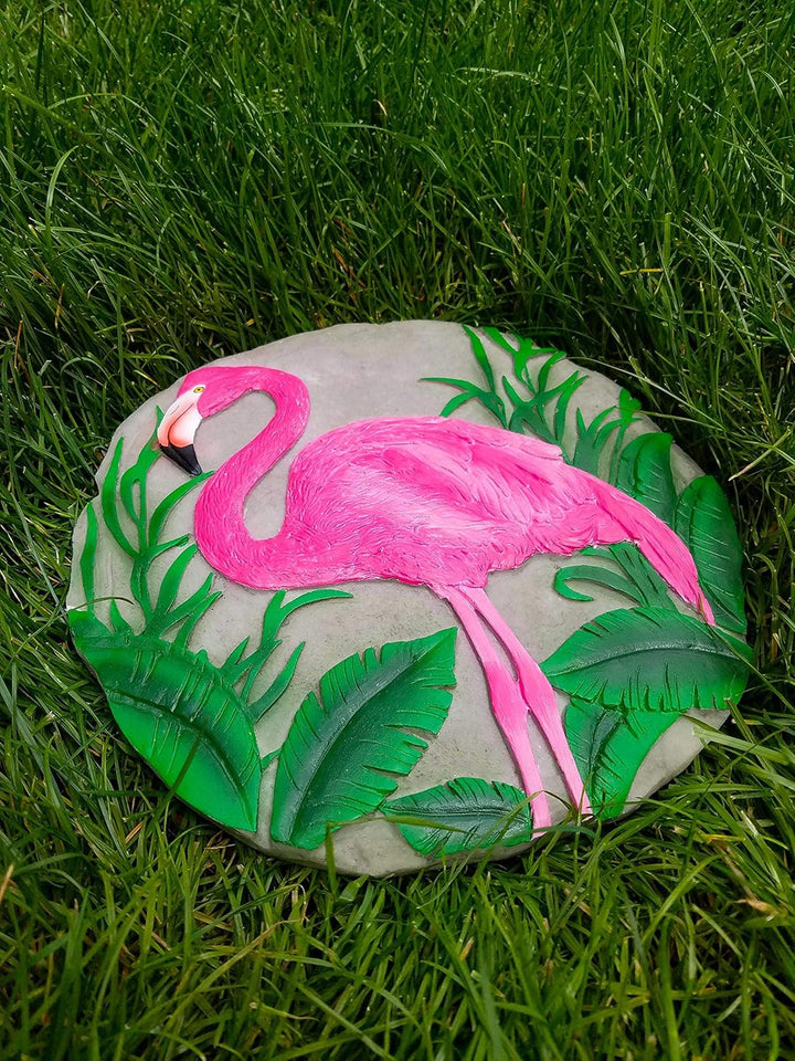 Spoontiques - Gartendeko - Flamingo Trittstein - Dekostein für Garten, Flamingo