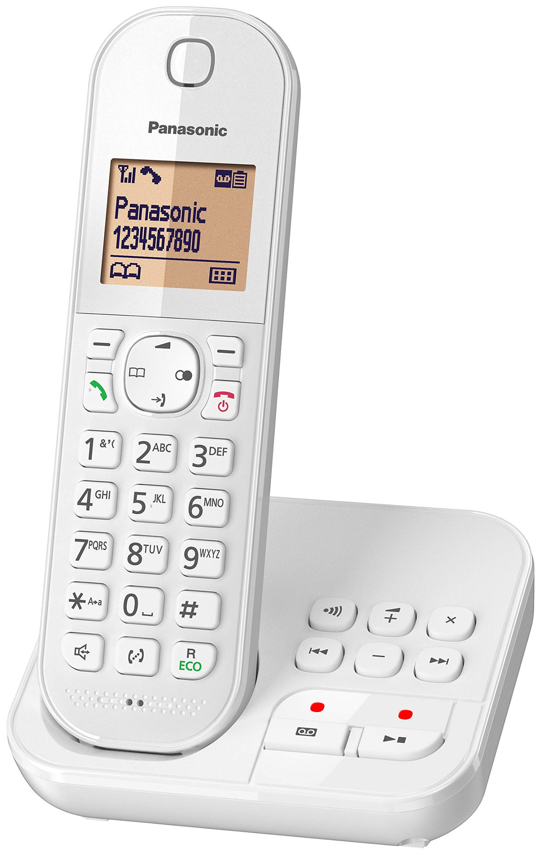 Panasonic KX-TGC 420 GW, schnurloses Telefon mit Anrufbeantworter, Weiss