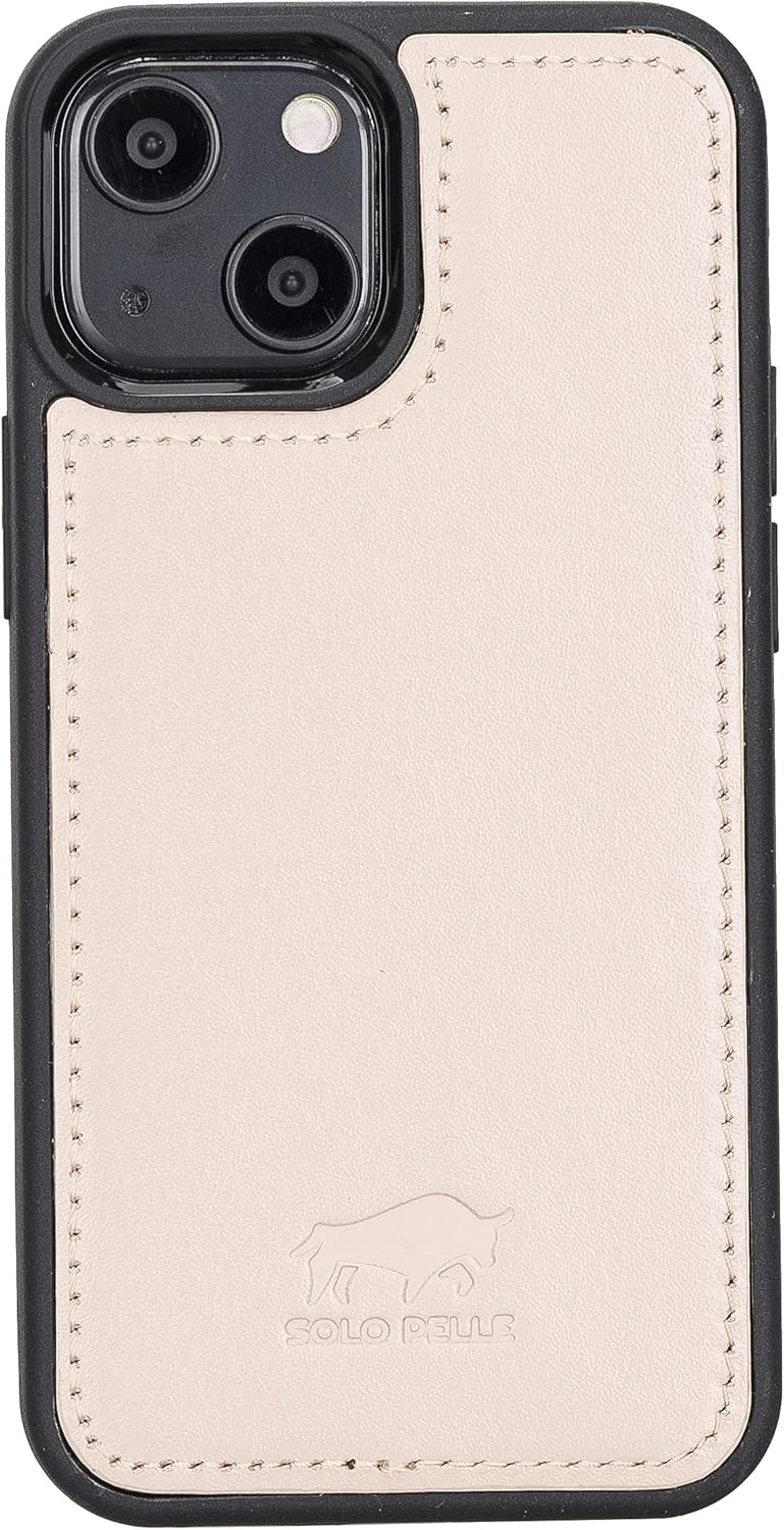 Solo Pelle Lederhülle kompatibel für iPhone 13 Mini in 5.4 Zoll abnehmbare Hülle (2in1) inkl. Karten
