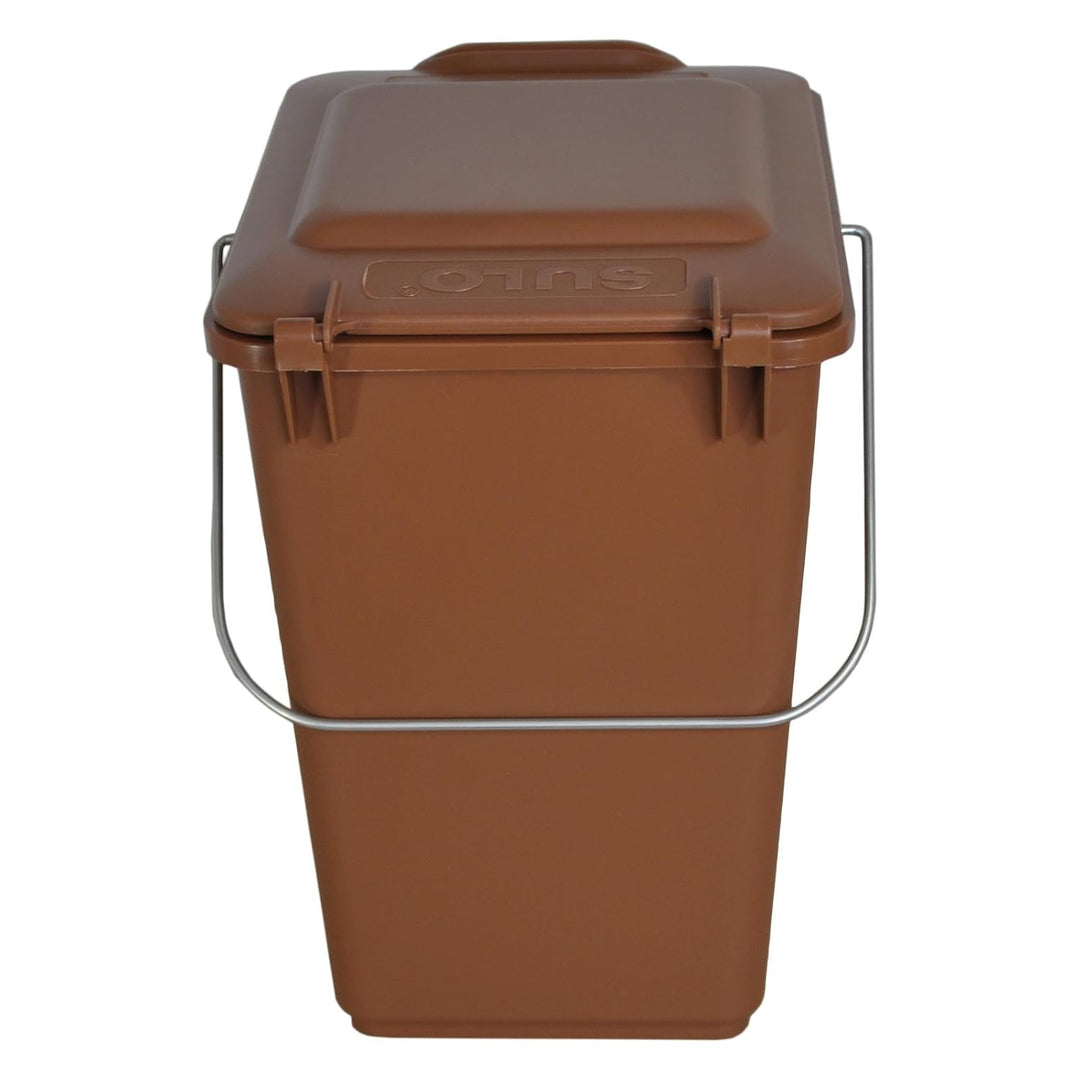 Sulo 2 x Bio Boy Müllbehälter für Küche und Garten 10 Liter im Set braun BIOABFALL