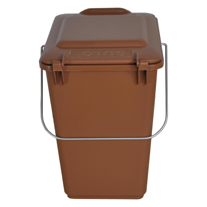 Sulo 2 x Bio Boy Müllbehälter für Küche und Garten 10 Liter im Set braun BIOABFALL
