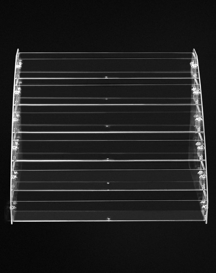 QWORK® 2 Stücke 6 Schichten nagellack aufbewahrung, Acryl Nagellack Organizer Halter, durchsichtiger
