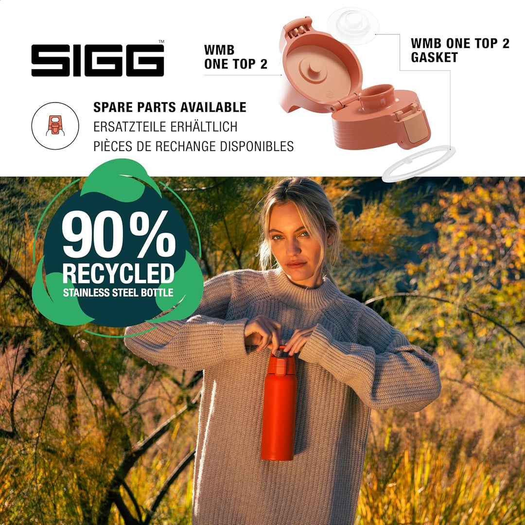 SIGG - Isolierte Trinkflasche - Thermosflasche Shield Therm One Eco Red kohlensäurehaltige Getränke