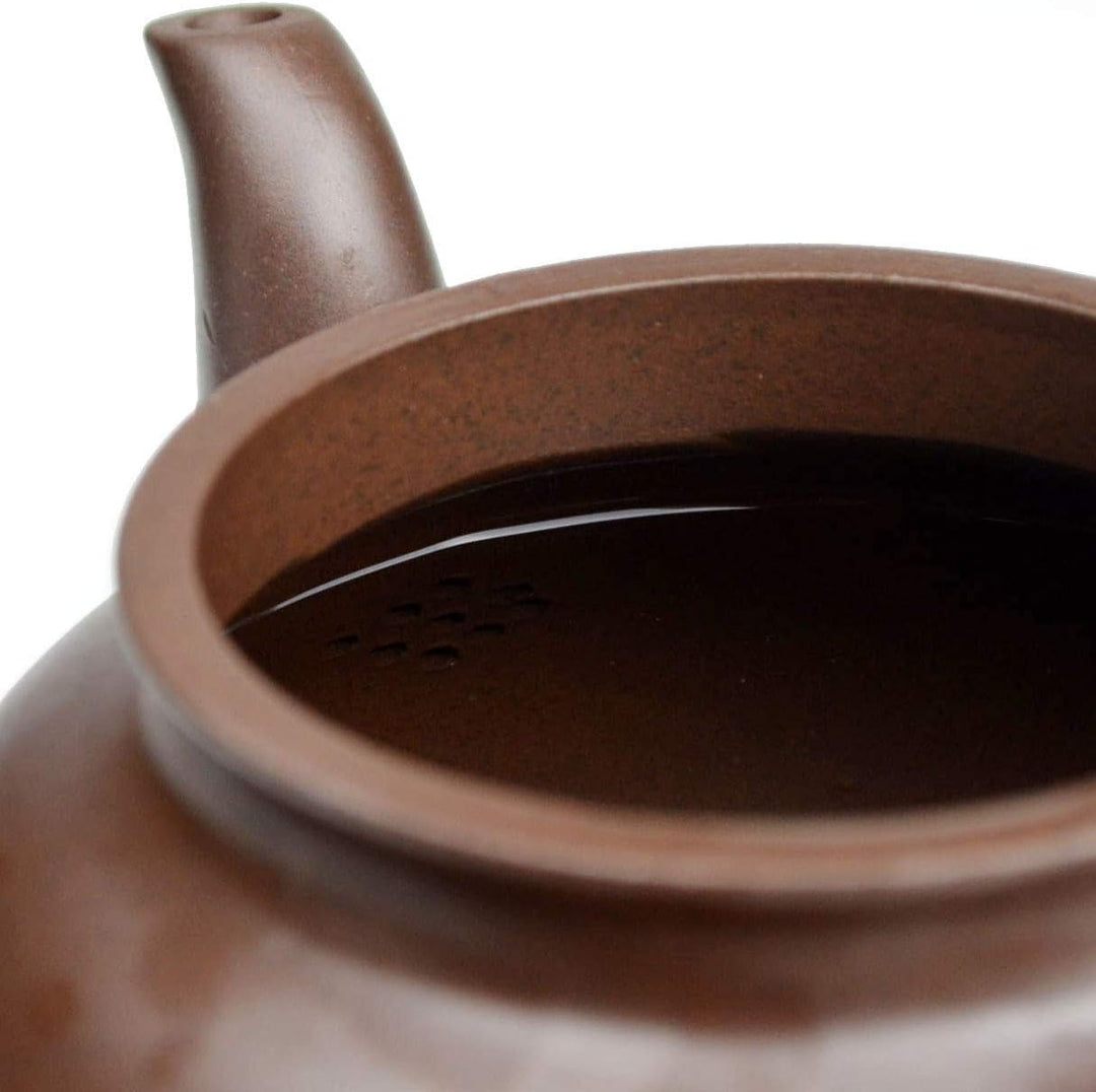 Teekanne Chinesischer Gongfu-Tee, 600 ml, Zisha-Ton, klassisches Dreibein-Topf, Zini für losen Tee
