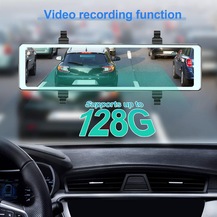 Hodozzy Kamera Auto Dash Cam Rückspiegel Carplay Wireless Android Auto, Bluetooth 11,26 Zoll Touchsc