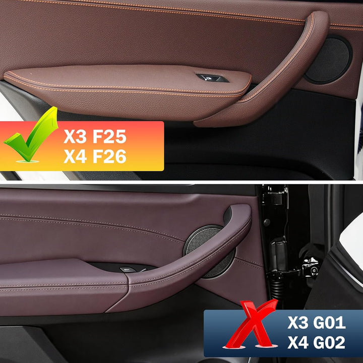 TTCR-II 4PCS Kompatibel mit Türgriff BMW X3 F25 2010-2016, X4 F26 2014-2017 | F25 Türgriffabdeckunge