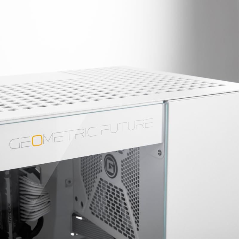Geometric Future M4 King Arthur White Mid/Mini Tower, E-ATX/ATX Gaming-Gehäuse, vertikales Lufttunne