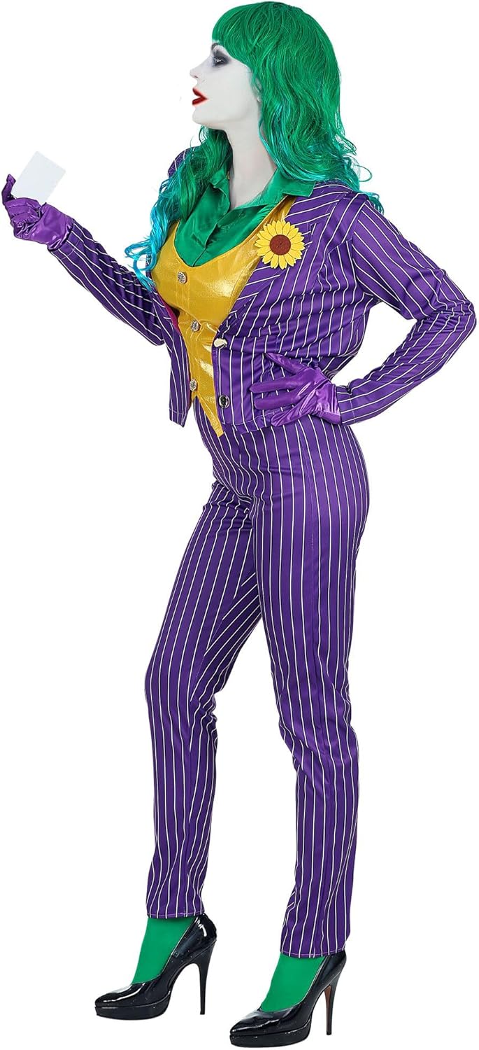 "EVIL CLOWN" (jacket with shirt and vest, pants, gloves) - (XS), XS