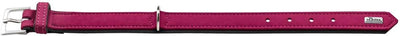 HUNTER SOFTIE Hundehalsband, Kunstleder, samtig, pflegeleicht, 50 (S-M), himbeer himbeer 50 (S-M), h