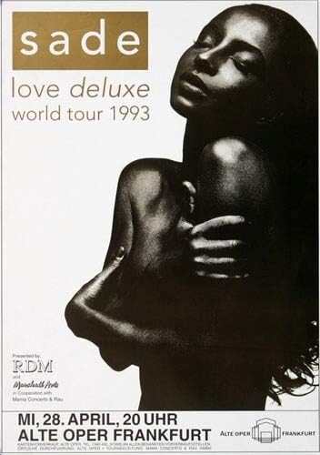 Sade - Love Deluxe, Frankfurt 1993 » Konzertplakat/Premium Poster | Live Konzert Veranstaltung | DIN