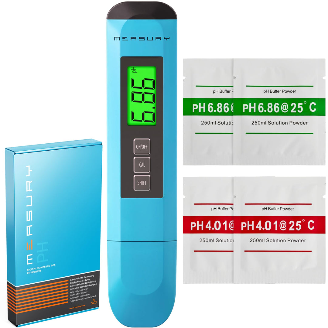 Measury PH Wert Messgerät Pool, PH Messgerät Pool Digital, PH Meter Wein, Wasser und Urin, 0.00-14.0