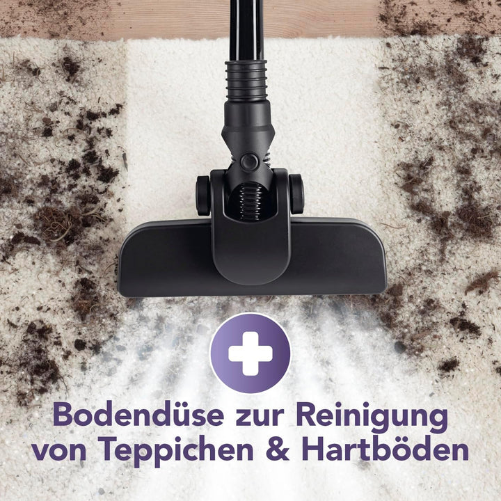 CLEANmaxx Akku Staubsauger | 2in1 Handstaubsauger & Bodenstaubsauger | max. 30 Min. Laufzeit | kabel