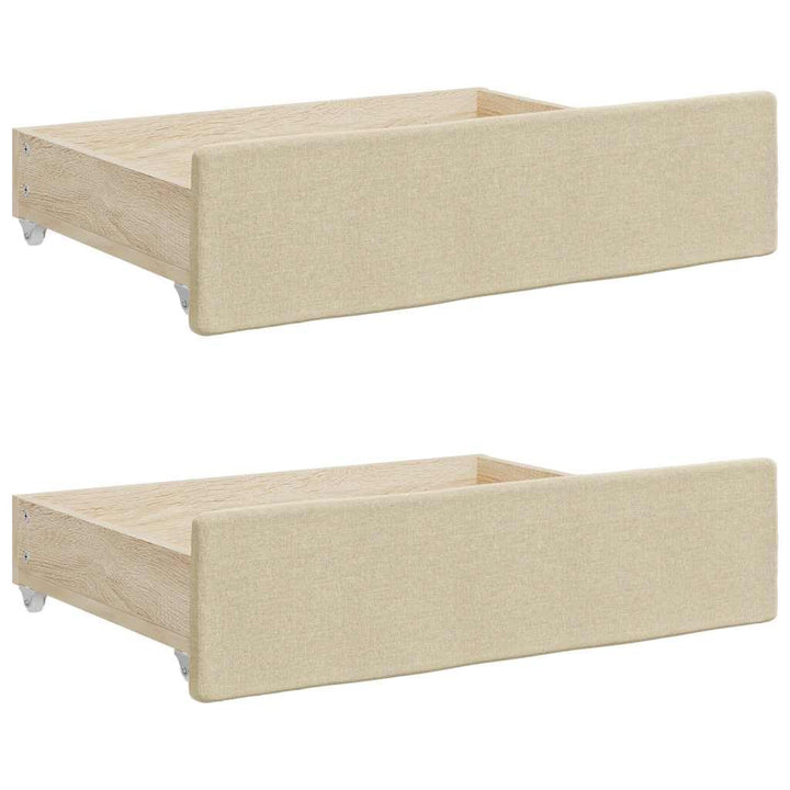 vidaXL Bettschubladen 2 Stk., Bettkasten mit Rollen, Schubkasten Schublade für Bett, Bettschubkasten