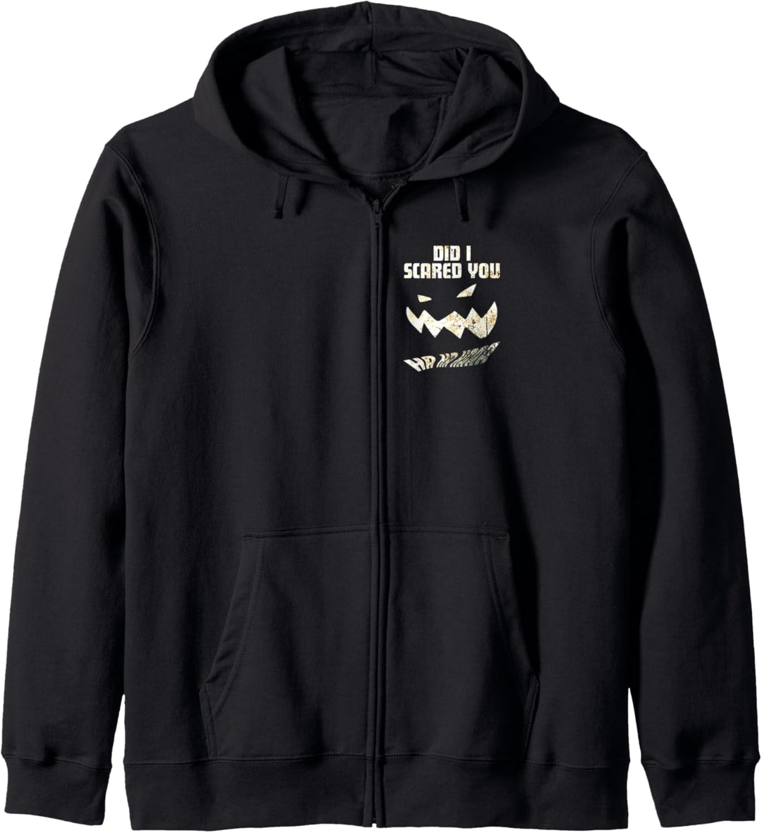 Habe ich dich erschreckt? Unheimlich Halloween Fratze Kapuzenjacke