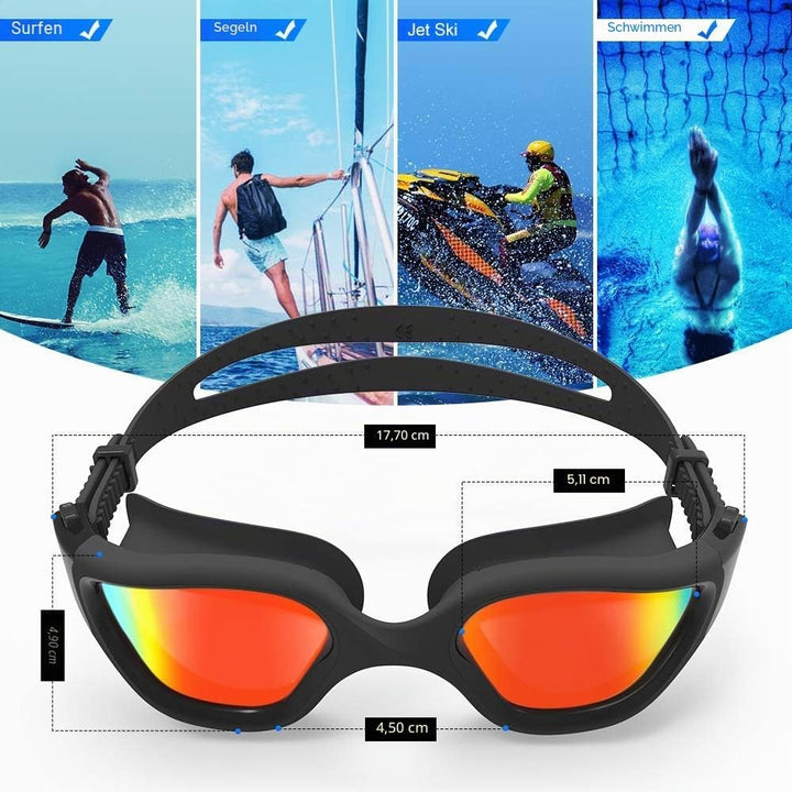 ZIONOR G1 NEW Polarisierte Schwimmbrille für Erwachsene Damen Herren – Beschlagfrei, 100% UV-Schutz,