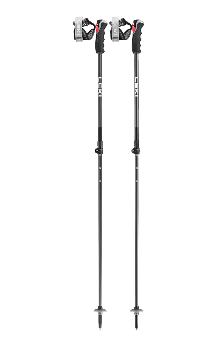 LEKI Peak Vario 3D Skistöcke black-dark anthracite-orange 110-140cm, black-dark anthracite-orange 11