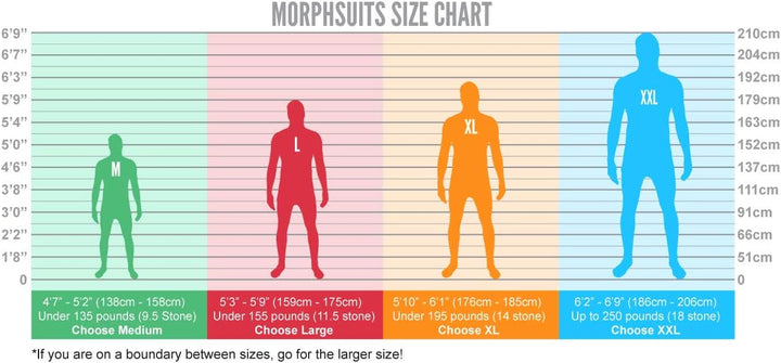 Morphsuits Roboter Kostüm für Erwachsene, Monster Verkleidung, Halloween und Karneval - L L Roboter,