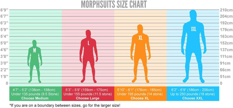 Morphsuits MSSIX Farbe Costume Body Suit, Silber, XL Silber XL, Silber XL