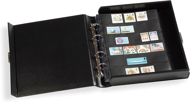 Leuchtturm 310766 Münzalbum Optima Classic - Box-Binder mit integrierter Schutzkassette - abschliess