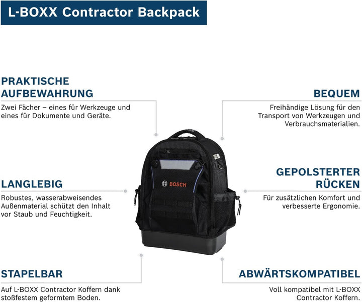 Bosch Professional L-BOXX Contractor Backpack, L-BOXX Contractor Backpack