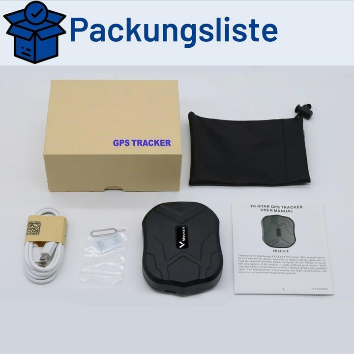 GPS Tracker Auto 4G mit SIM-Karte 5000mAh 4G GPS Tracker für Fahrzeuge Langzeit Standby Wasserdicht