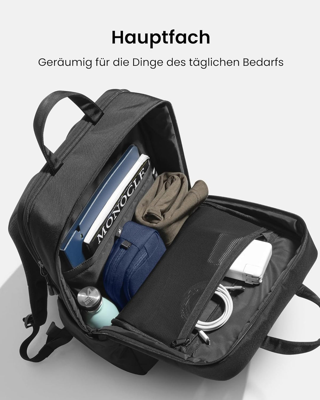 tomtoc 24L Business Laptop Rucksack für 15,6-16 Zoll Computer, Tagesrucksack Professional Backpack R