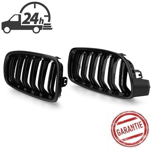 Nieren Doppelsteg Sport Kühlergrill Glanz Für F30 und F31 3er Schwarz -Twilight Garage Auto F30 F31,