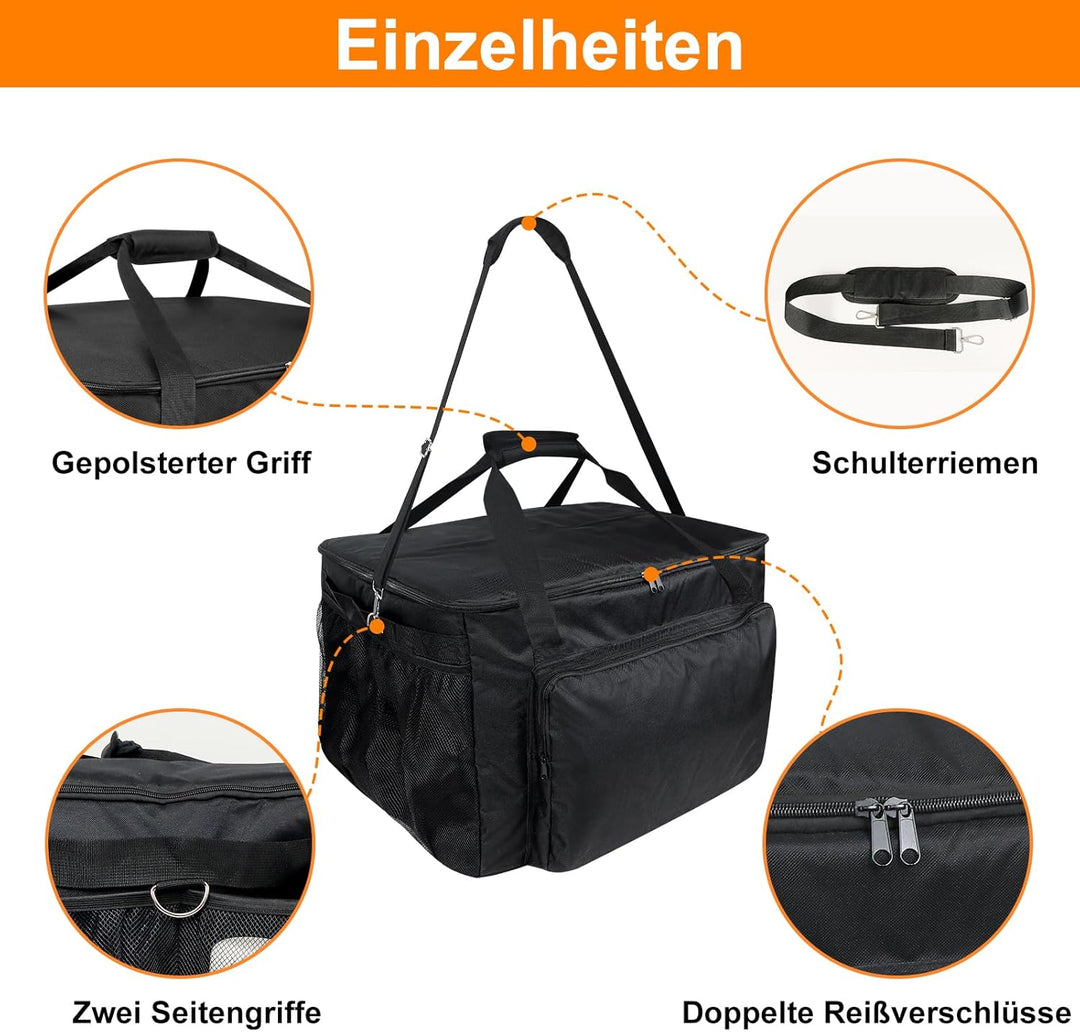 Grill-Tragetasche für Ninja Woodfire Outdoor-Ofen OO101EU, 600D Oxford BBQ Schutzstoff Tragetasche f
