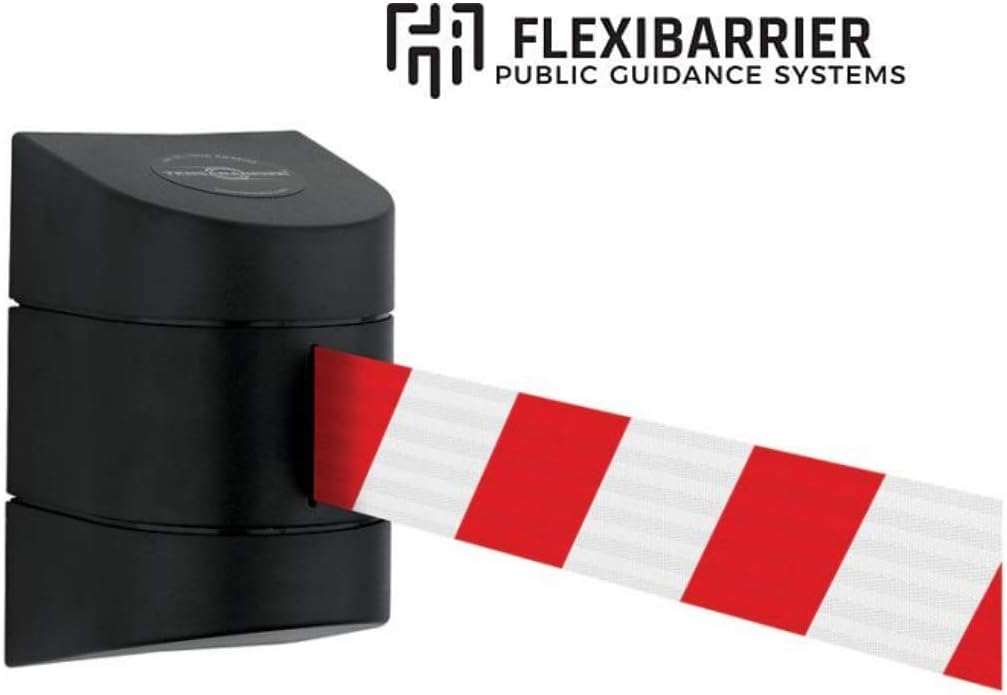 Flexibarrier 4.5m einziehbare Gürtelbarriere mit ABS-Kunststoff-Wandgehäuse, automatische Verriegelu