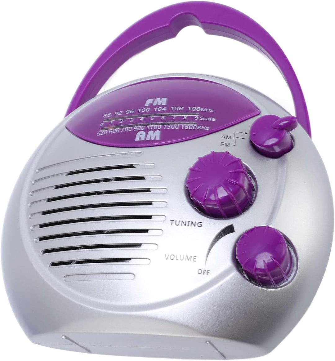 Hängende Duschfunk Radio AM FM, IPX4 wasserdichte Batteriebetriebene Badezimmerradio mit Oberster Gr