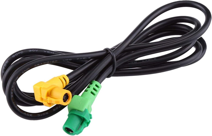 Qiilu Auto USB AUX Schalter Steckdose Kabelbaum Kabel Adapter für BMW 3er 5er E87 E90 E91 E92 X5 X6