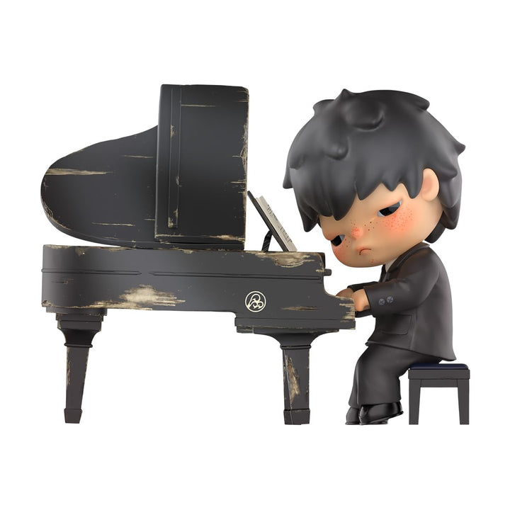 POP MART Hirono The Pianist Figure Anime Actionfiguren Sammelfiguren Sammler Kunstspielzeug Spielzeu