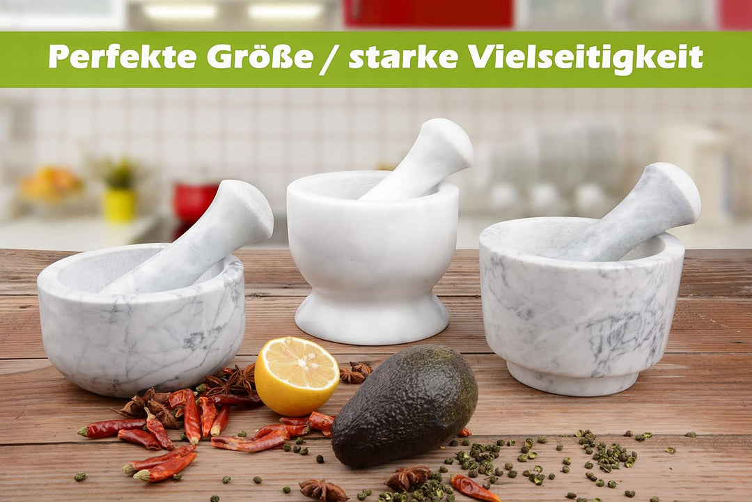 Tianman Marmor-Ersatzstössel, 15 cm lang, poliert, verwenden Sie den Stössel an beiden Enden (Mörser