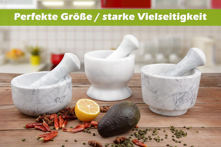 Tianman Marmor-Ersatzstössel, 15 cm lang, poliert, verwenden Sie den Stössel an beiden Enden (Mörser