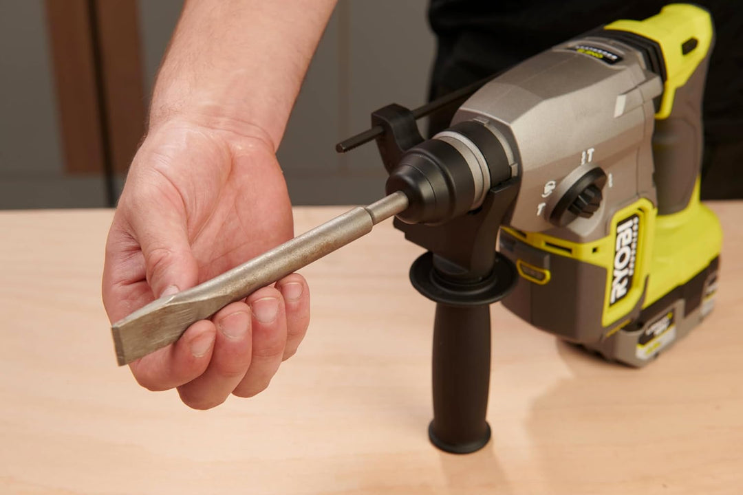 RYOBI 18 V ONE+ Brushless Akku-SDS-Bohrhammer RSDS18BL-0, max. Schlagenergie 2,5 J, SDS-Plus, G5 Gri
