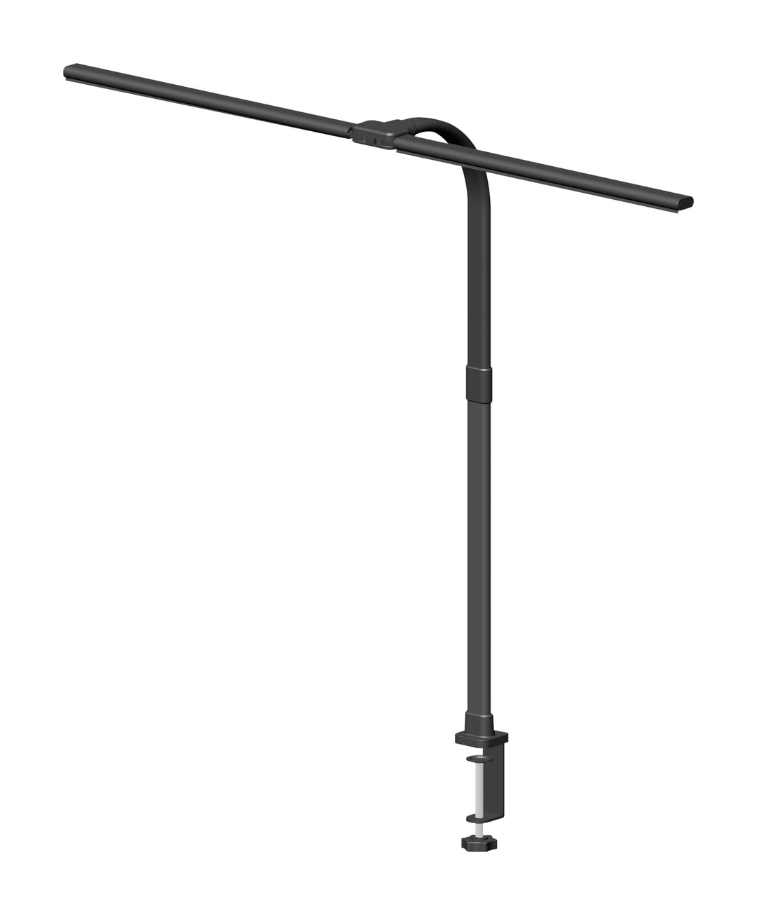Hansa LED Klemmleuchte Nova schwarz, Doppelkopfleuchte, dimmbar, Memory-Funktion, 3000-6500 Kelvin