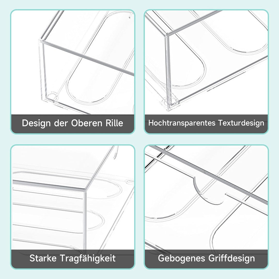 Acryl Schreibtisch Organizer mit 6-Schubladen, Make up Organizer Kunststoff, 23x16,5x28,5 cm, Klare
