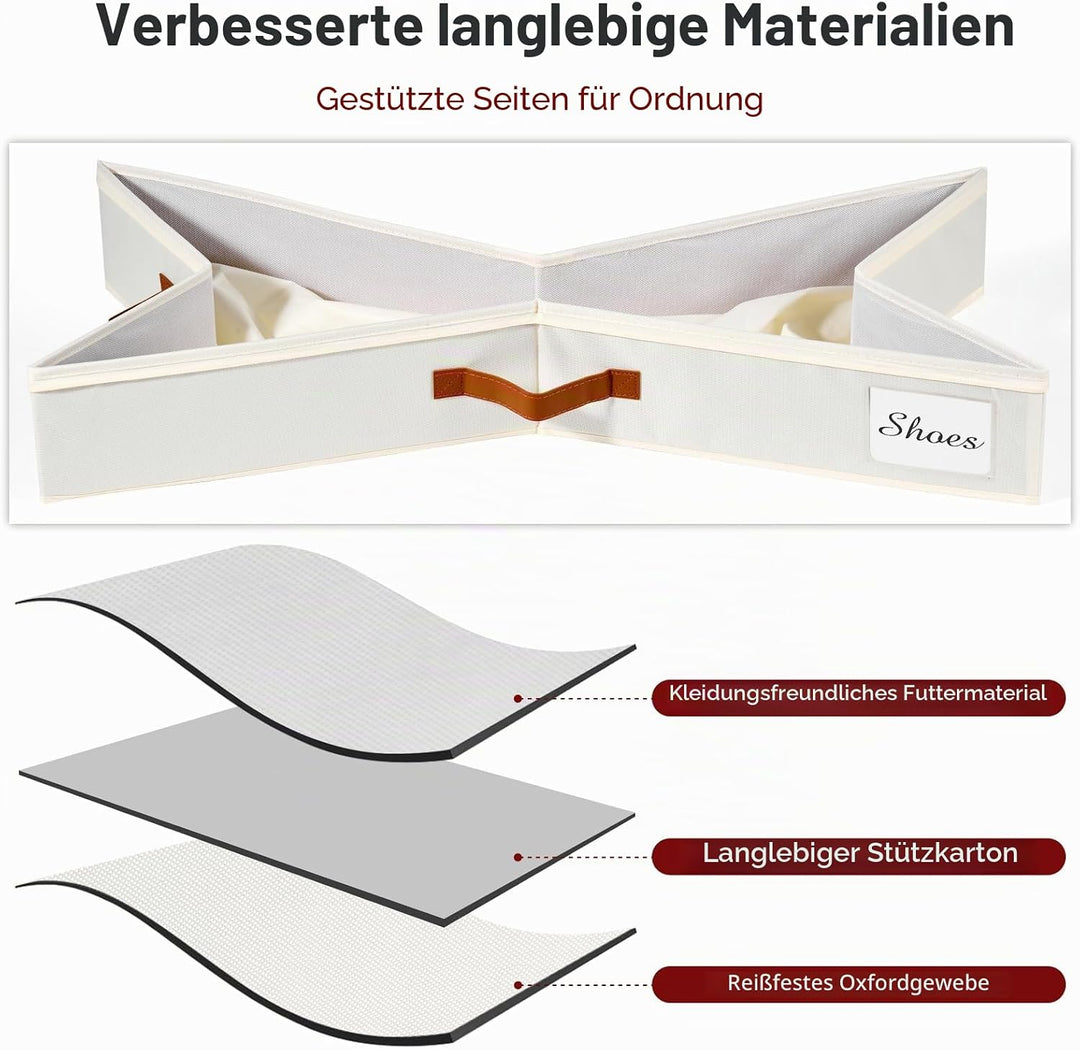 KitHreo Unterbettkommode mit Rollen, 2 Stück Unterbett-Aufbewahrungsbehälter, rollender Unterbett-Or