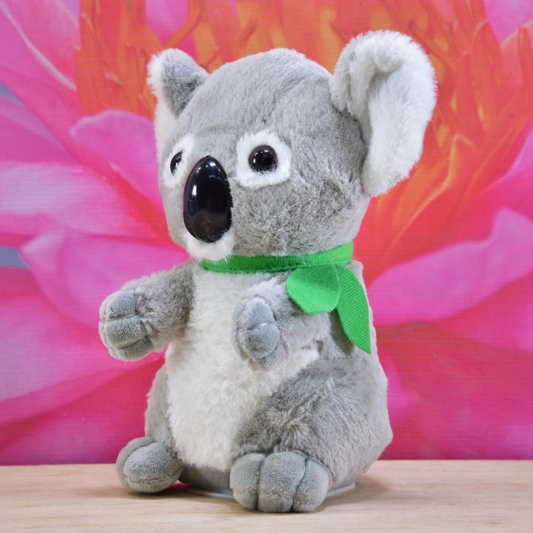 Kögler 76918 - Labertier Koala Travis, ca. 18 cm gross, nachsprechende Plüschfigur mit Wiedergabefun